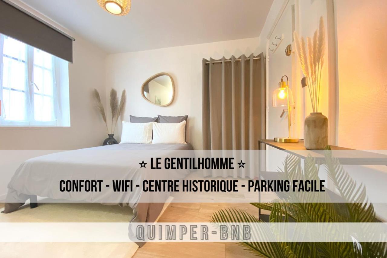 Le Gentilhomme - Studio - Entree Autonome - Plein Centre Historique แก็งแปร์ ภายนอก รูปภาพ